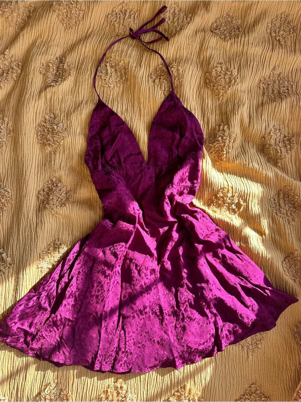 Forever 21 Plum Halter Mini Dress